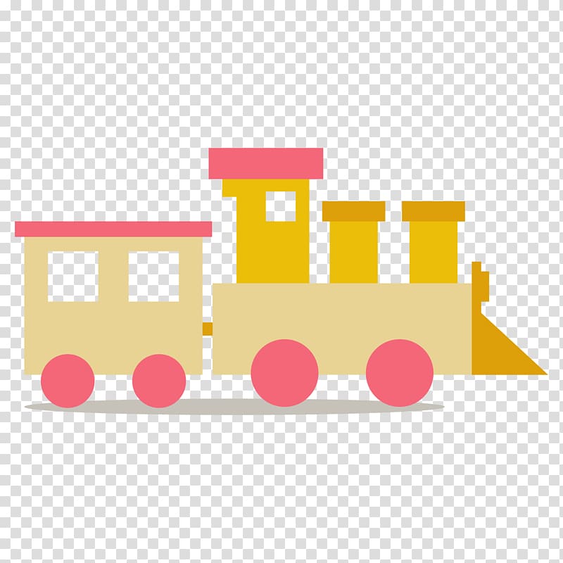 Toy, Cartoon train material transparent background PNG clipart