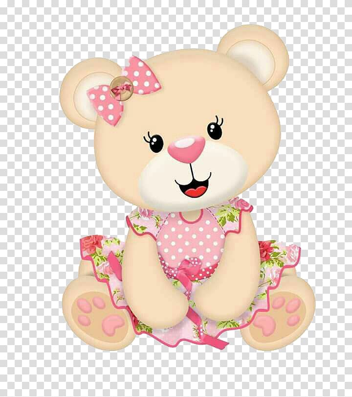 pink bear transparent background PNG clipart