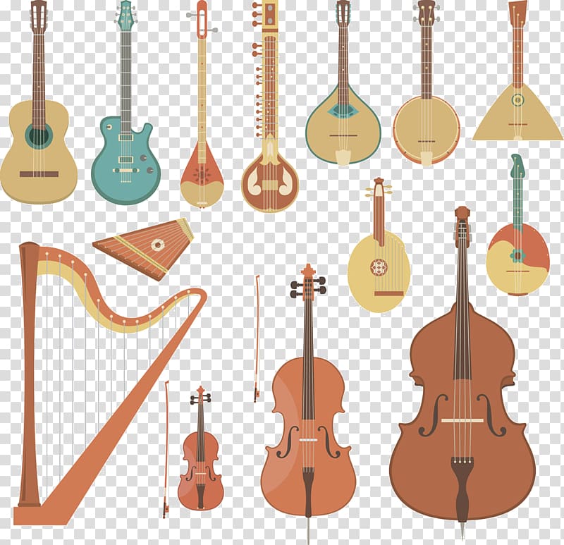 String instrument Musical instrument Double bass Violin, Musical instruments transparent background PNG clipart