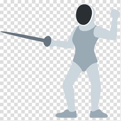 Fencing Emoji Sport, Emoji transparent background PNG clipart