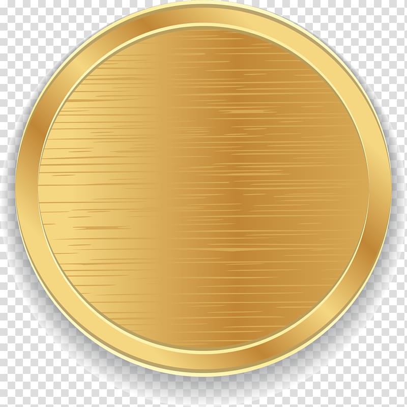 gold-colored coin illustration, Icon, Golden Circle transparent background PNG clipart