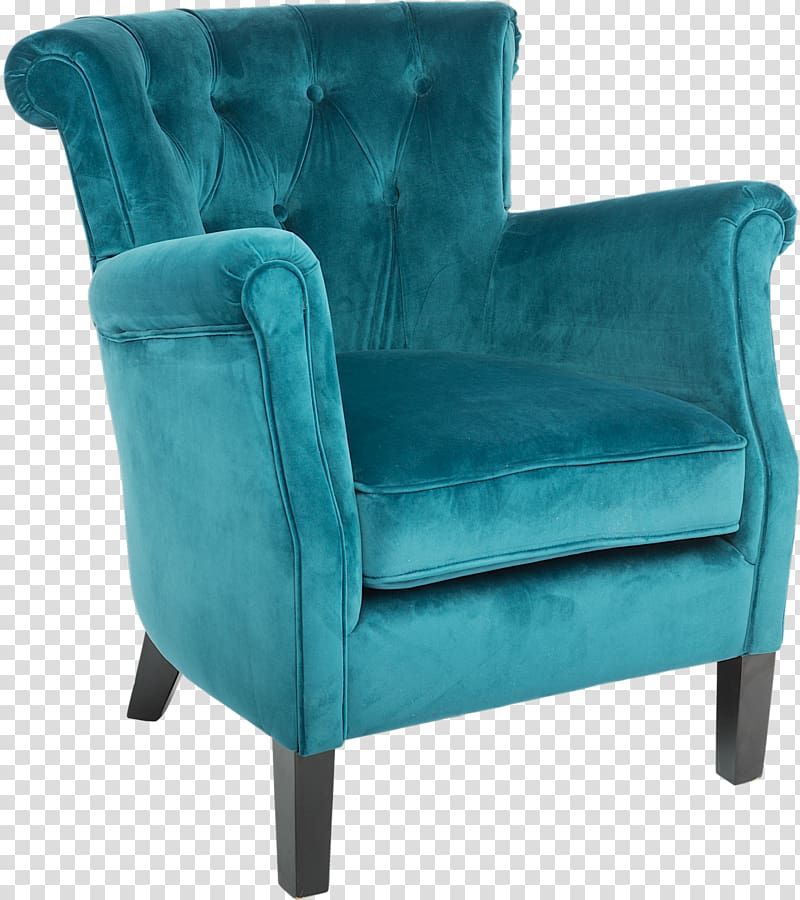 Fauteuil Teal Furniture Chair Turquoise, armchair transparent background PNG clipart