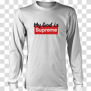 Long Sleeved T Shirt Hoodie Supreme Transparent Background Png Clipart Hiclipart - hoodie supreme roblox t shirt