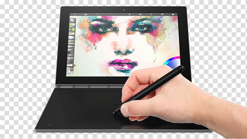 Laptop IdeaPad tablets Lenovo Yoga Book 2-in-1 PC, Laptop transparent background PNG clipart