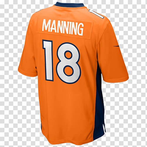 T-shirt Denver Broncos NFL Valencia CF Sports Fan Jersey, nfl fans jersey transparent background PNG clipart