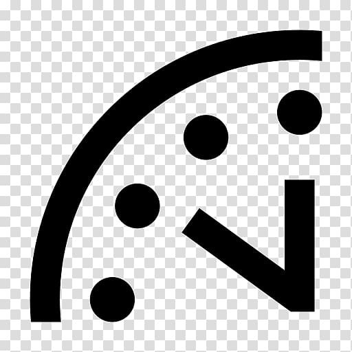 Doomsday Clock Bulletin of the Atomic Scientists 2 Minutes to Midnight Timer, clock transparent background PNG clipart
