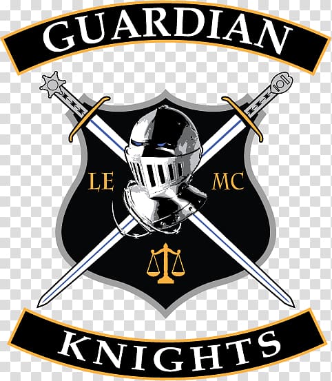 Knight The Guardian Logo Symbol Shield, blue line law enforcement transparent background PNG clipart