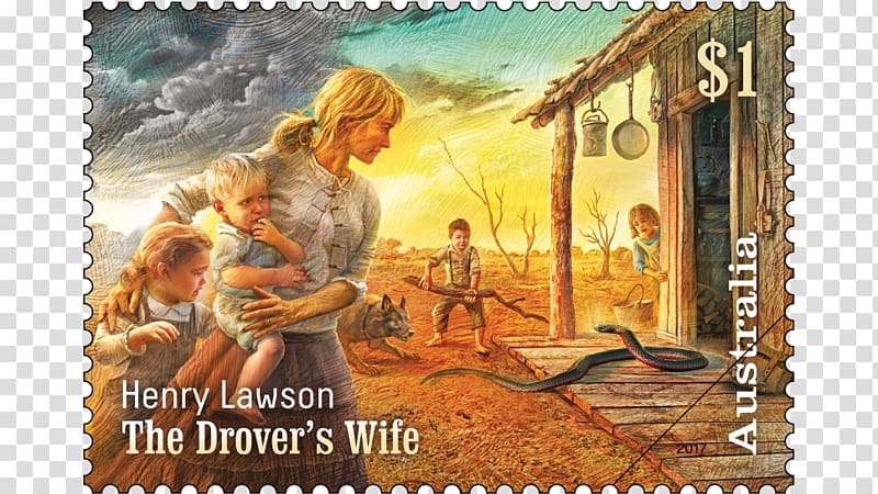 The Drover's Wife Postage Stamps Australia Andy's Gone with Cattle, Australia transparent background PNG clipart