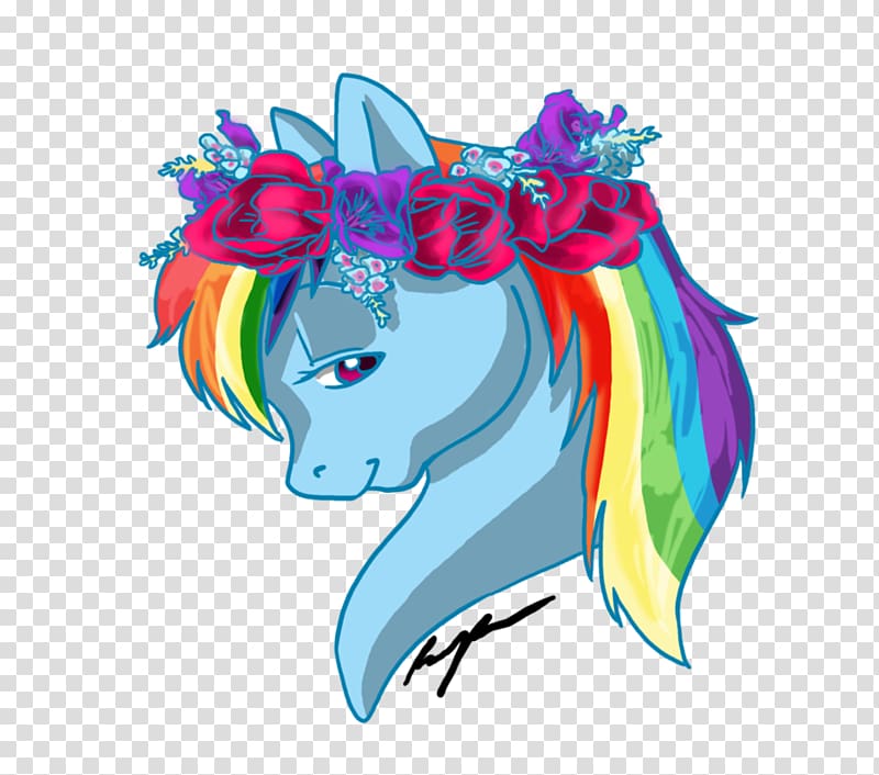 Pony Appaloosa Applejack Horse show Equestrian, Rainbow Flowers transparent background PNG clipart