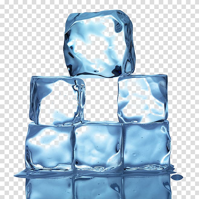 One Big Ice Cube And Three Small Ice Cubes, Ice Cream Brick, Solid Ice,  Water Ice Crystals PNG Transparent Image and Clipart for Free Download