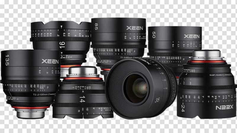 Canon EF lens mount Samyang Optics Camera lens , coated lenses transparent background PNG clipart