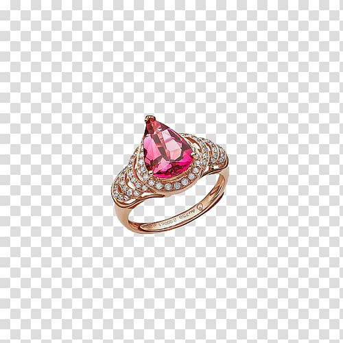 Ring Diamond Ruby Jewellery, Ruby Ring transparent background PNG clipart