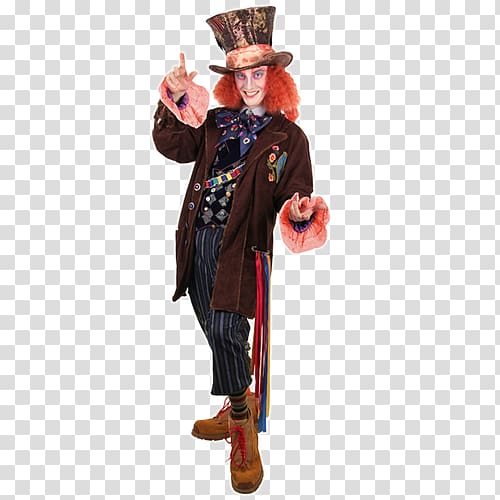 Mad Hatter Halloween costume Costume party, Through The Looking-glass. transparent background PNG clipart