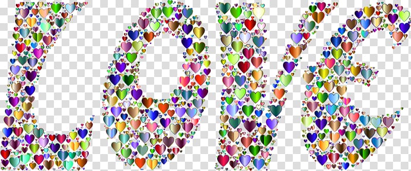 Love Heart , prismatic love transparent background PNG clipart