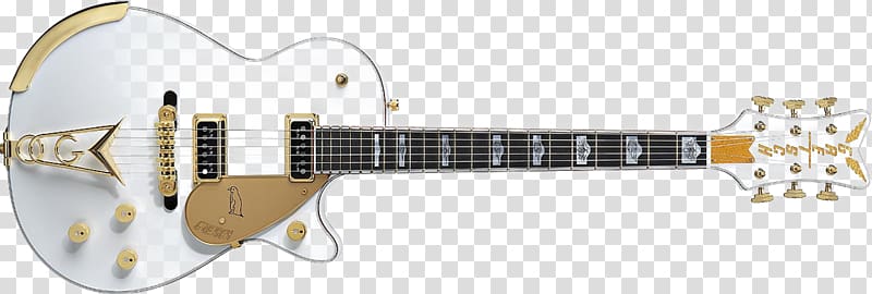 Gretsch White Falcon Musical Instruments Electric guitar, rose gold transparent background PNG clipart