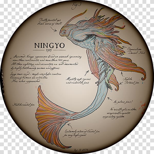 Ningyo short film Mermaid Special Effects, japan fan transparent background PNG clipart