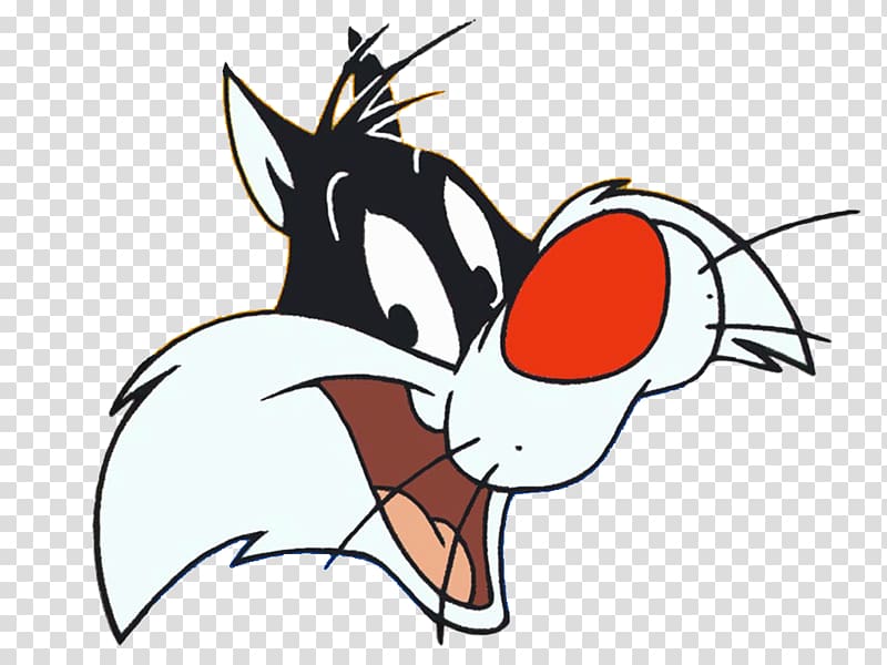 Sylvester Jr. Tweety Looney Tunes Tasmanian Devil, creative cat transparent background PNG clipart