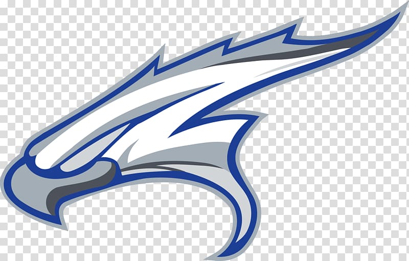 Highlands Ranch High School Logo Falcon Blue, falcon transparent background PNG clipart