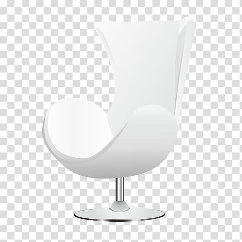 Table Chair Glass, White high-grade seat model transparent background PNG clipart