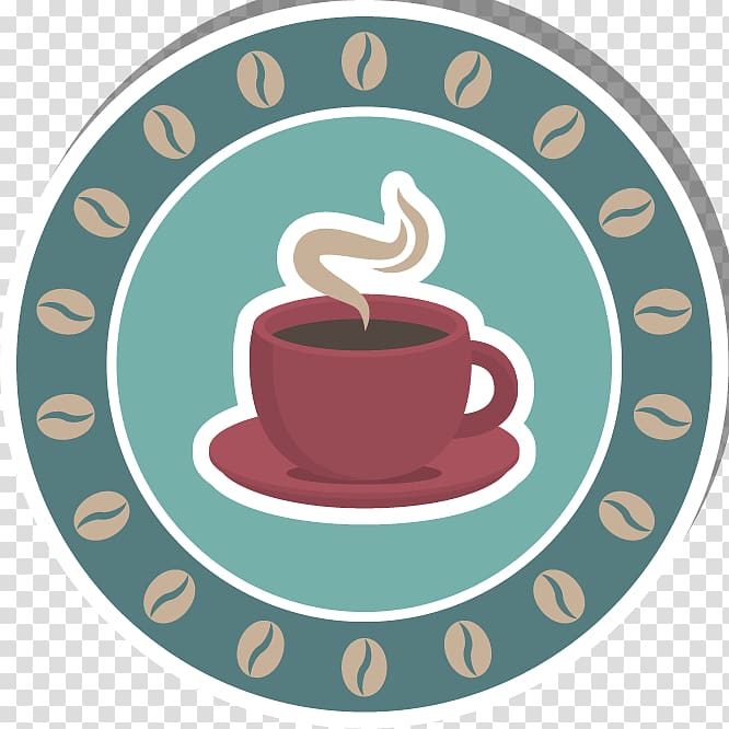 Coffee Espresso Cappuccino Tea Cafe, Hand-painted coffee icon transparent background PNG clipart