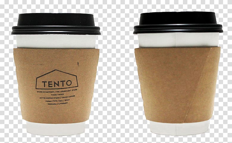 Coffee cup sleeve Cafe Mug, take out cup transparent background PNG clipart