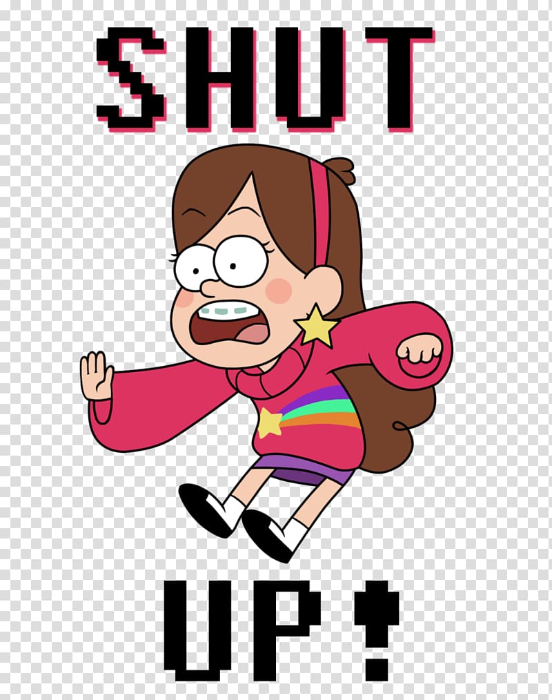 Mabel Pines Animated cartoon Dipper Pines Drawing, be shut up transparent background PNG clipart