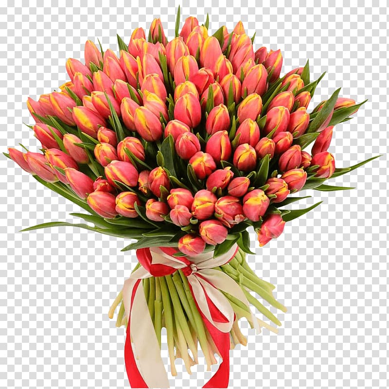 Flower bouquet Tulip Garden roses Gift, tulip transparent background PNG clipart