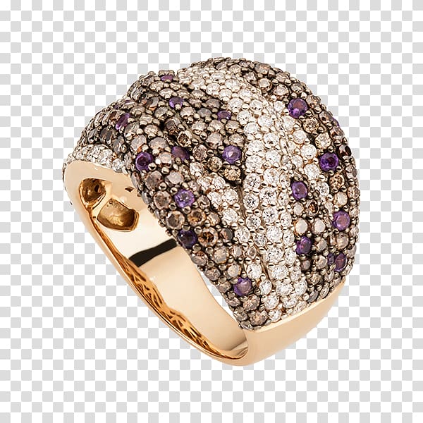 Amethyst Brown diamonds Ring Tubbataha Reef, diamond transparent background PNG clipart