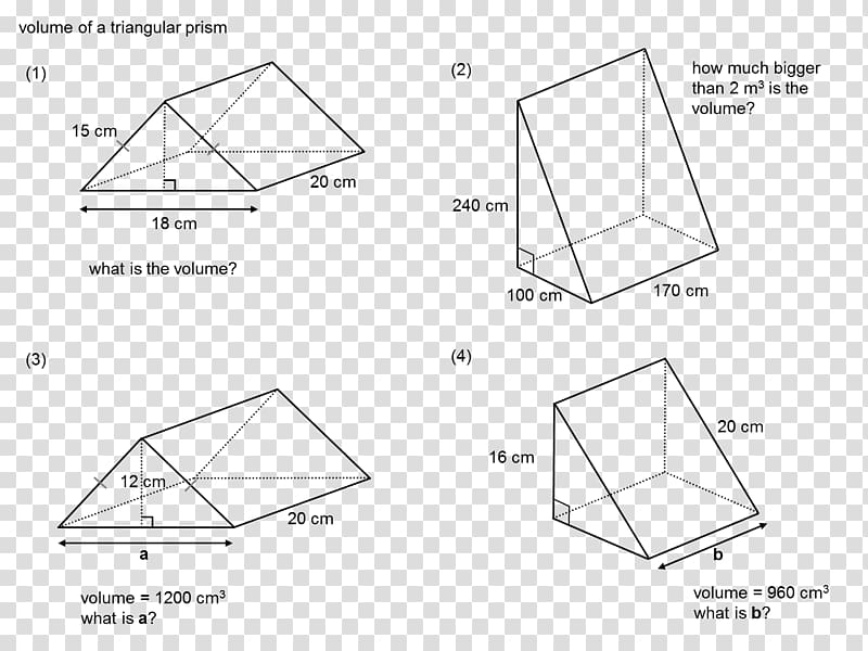 Triangle Triangular prism Surface area, triangular pieces poster transparent background PNG clipart