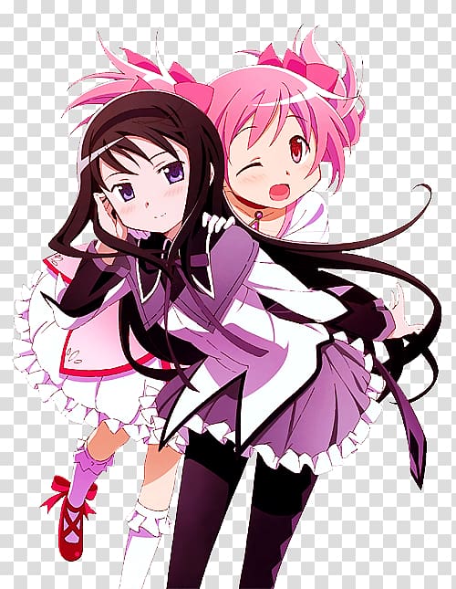 Madoka Kaname Homura Akemi Sayaka Miki Mami Tomoe Kyubey, Anime transparent background PNG clipart