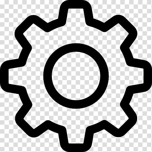 settings gear icon transparent background PNG clipart