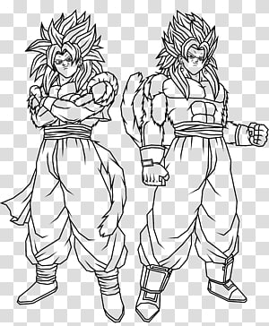 Download Gogeta Ssj - Gogeta Ssj4 Para Colorir - Full Size PNG