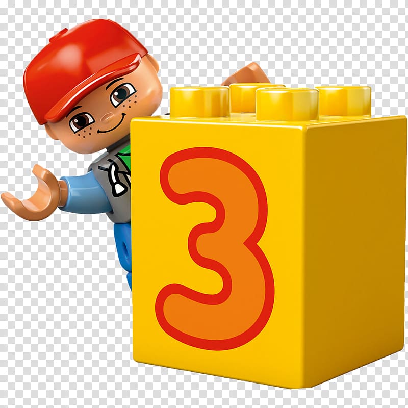brown and yellow Lego toy, Train Lego Duplo Toy block Number, lego transparent background PNG clipart