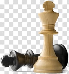 brown and black wooden king chess pins, Two Kings Chess transparent background PNG clipart