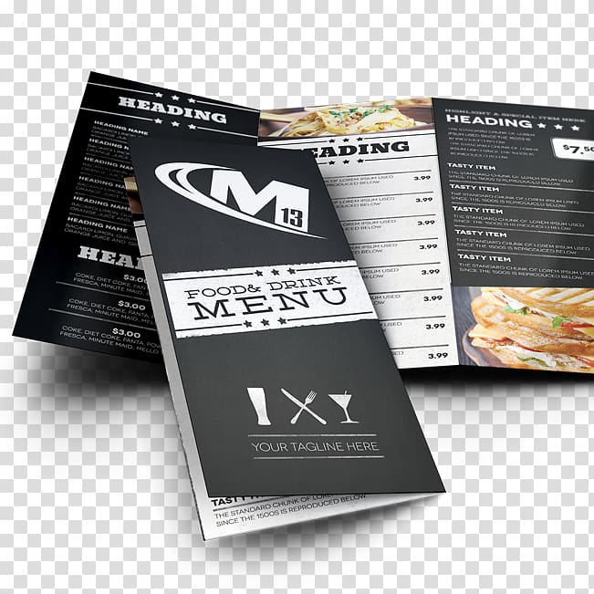 Paper Printing Menu Jp Graphics Inc Brochure, restaurant flyers transparent background PNG clipart