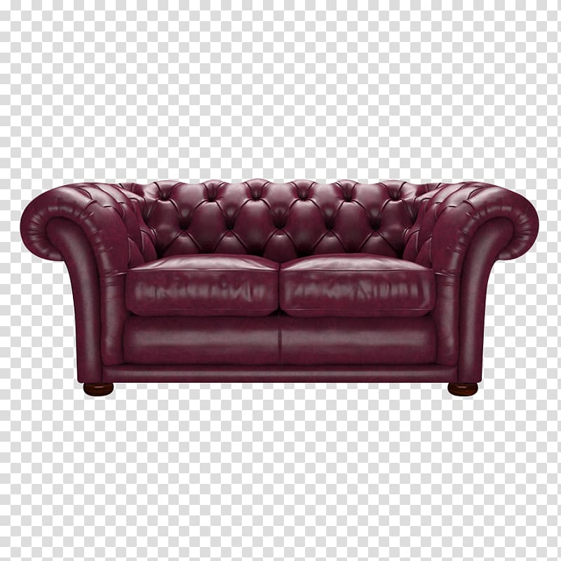 Loveseat Couch Furniture Wing chair Chesterfield, chair transparent background PNG clipart