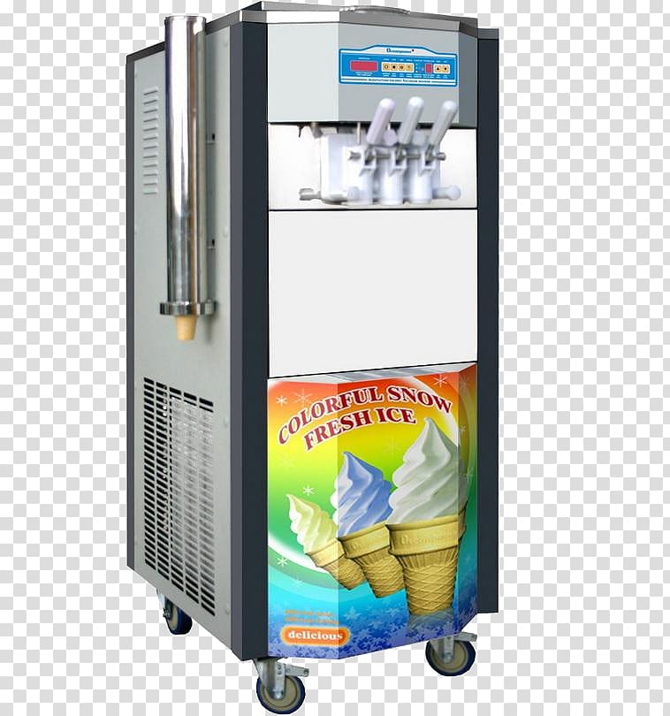 Ice Cream Makers Refrigerator Frozen yogurt, ice cream transparent background PNG clipart