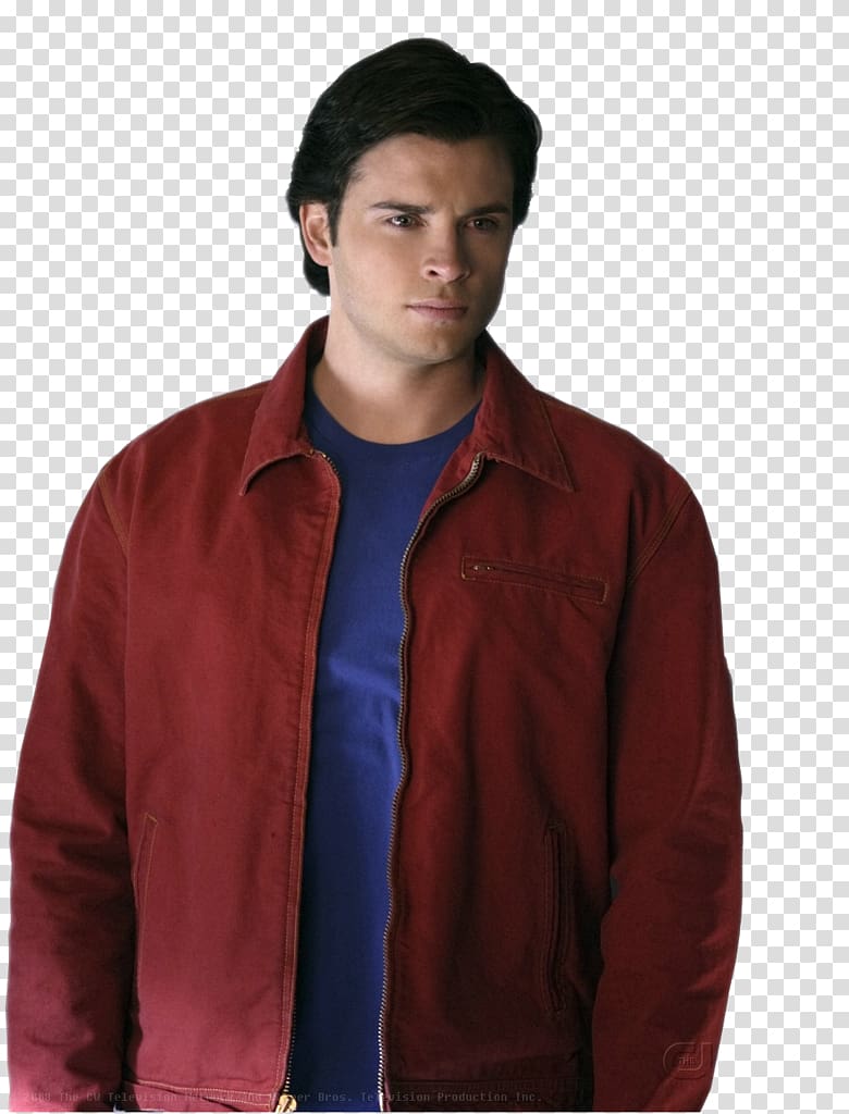 Tom Welling Textile Jacket Maroon Neck, jacket transparent background PNG clipart