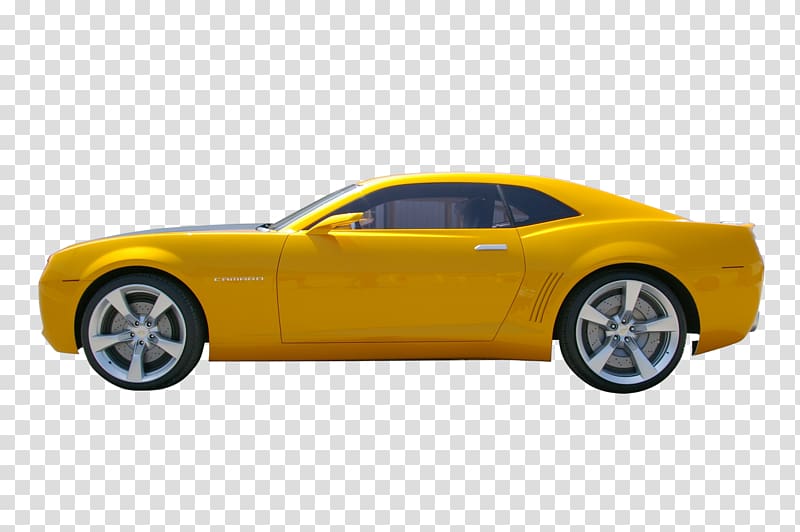 2014 Chevrolet Camaro Bumblebee Sports car, hot wheels transparent background PNG clipart
