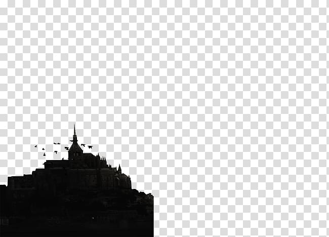 White Sky Black Pattern, Dark Castle transparent background PNG clipart