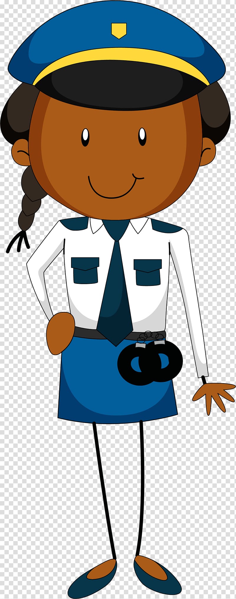 Police officer , Cartoon policewoman transparent background PNG clipart