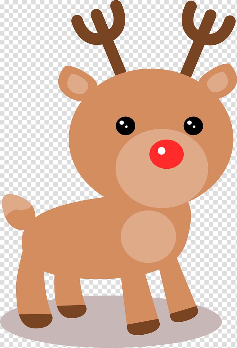 Rudolph Reindeer Santa Claus Christmas , Reindeer transparent background PNG clipart