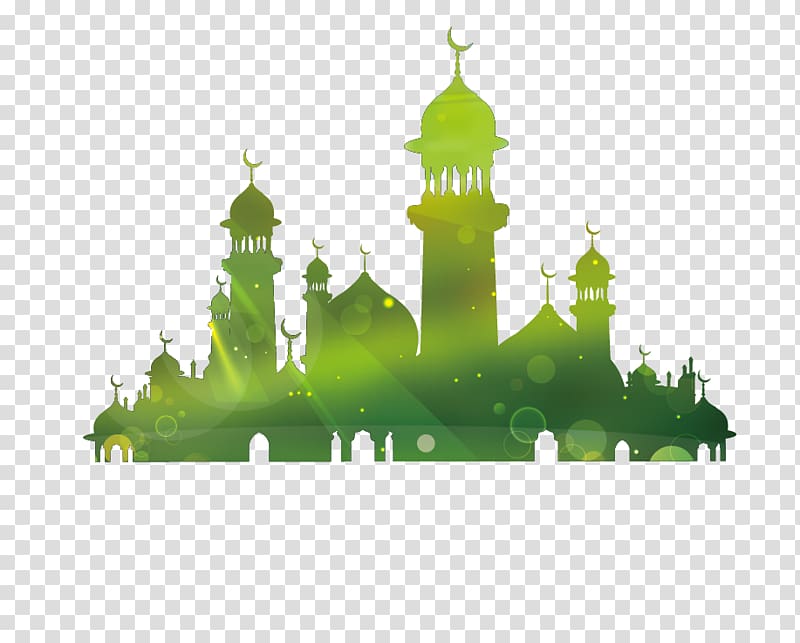 Eid al-Fitr Eid Mubarak Eid al-Adha Ramadan Mawlid, Mosque Silhouette, castle illustration transparent background PNG clipart