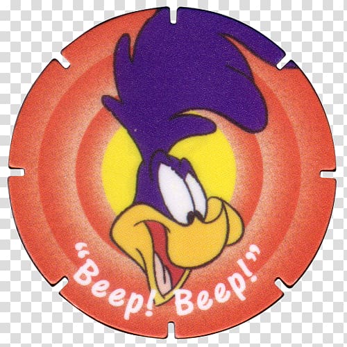 Milk caps Tazos Game Looney Tunes, road runner transparent background PNG clipart