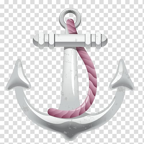 Anchor Illustration, Cartoon anchor material transparent background PNG clipart