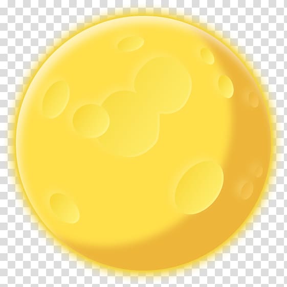 yellow moon transparent background PNG clipart