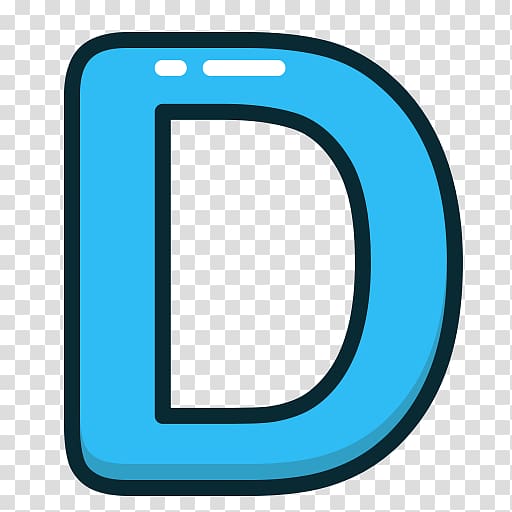 Letter Alphabet Blue , LETTER D transparent background PNG clipart