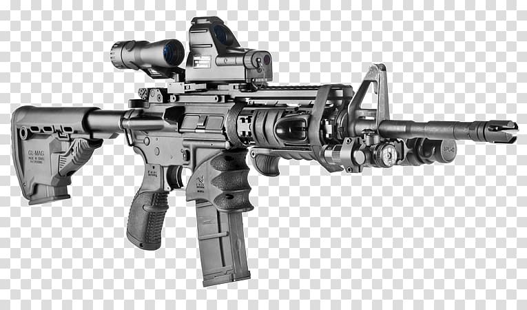 M4 carbine Vertical forward grip M16 rifle Pistol grip , ak 47 transparent background PNG clipart