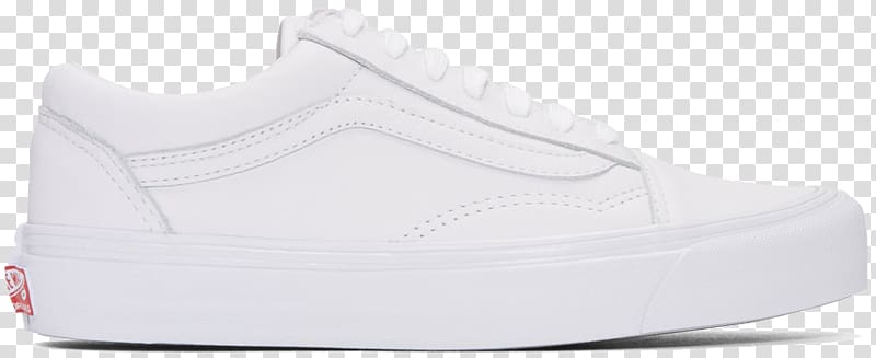 unpaired triple-white Vans Old Skool, Sneakers Slip-on shoe Leather Vans, White shoes transparent background PNG clipart