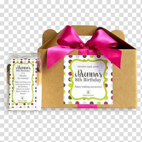 Birthday Party favor Ribbon Snackbox Food Holdings, Birthday transparent background PNG clipart